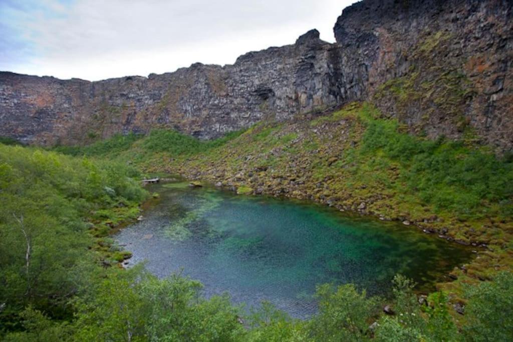 Cabin In The Lava. Near Husavik Skogar  Ngoại thất bức ảnh