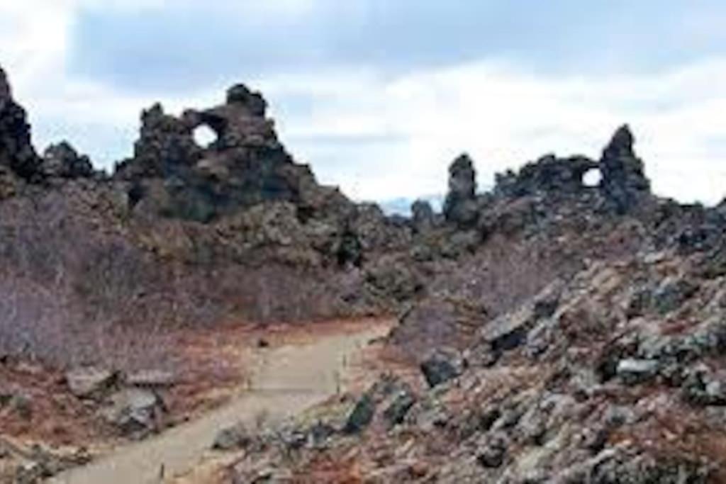 Cabin In The Lava. Near Husavik Skogar  Ngoại thất bức ảnh