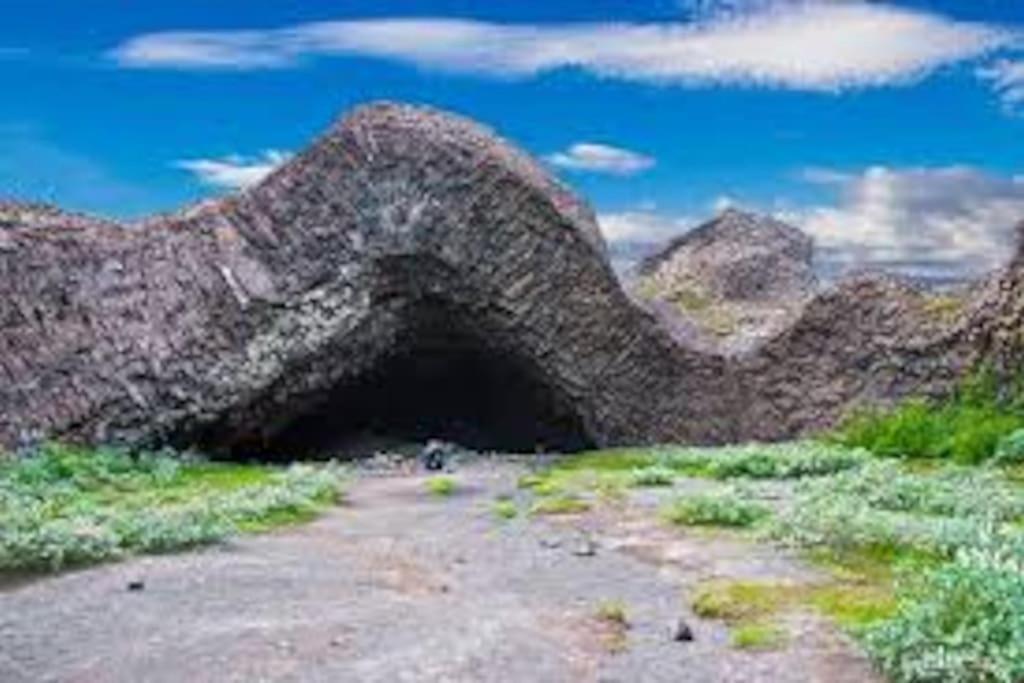 Cabin In The Lava. Near Husavik Skogar  Ngoại thất bức ảnh